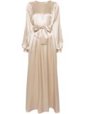 Eleventy satin silk maxi dress - Neutrals