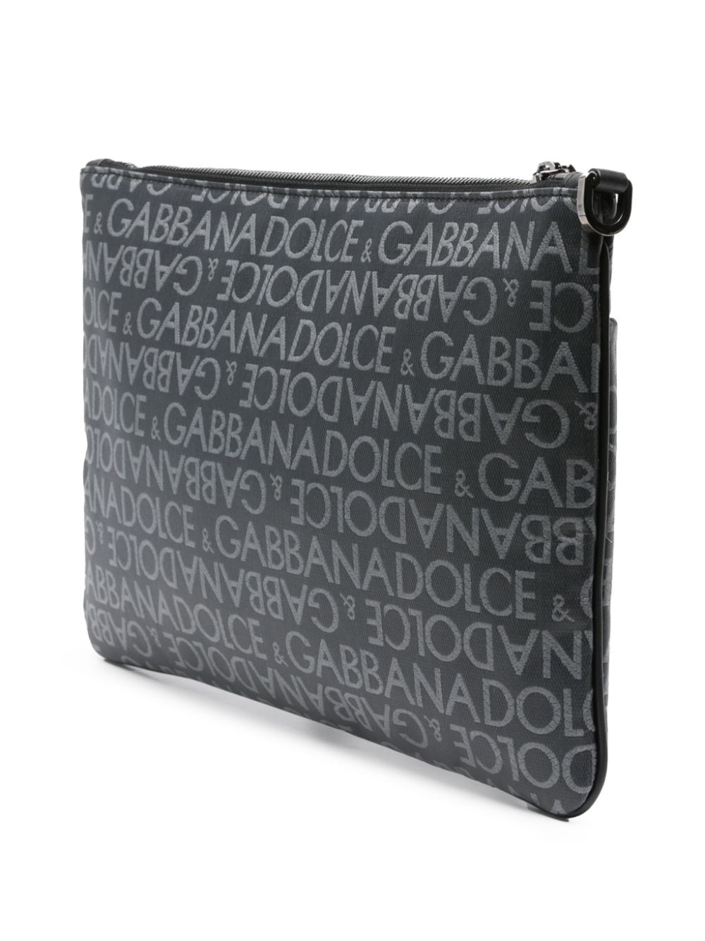 Dolce & Gabbana Clutch met logo-jacquard Zwart