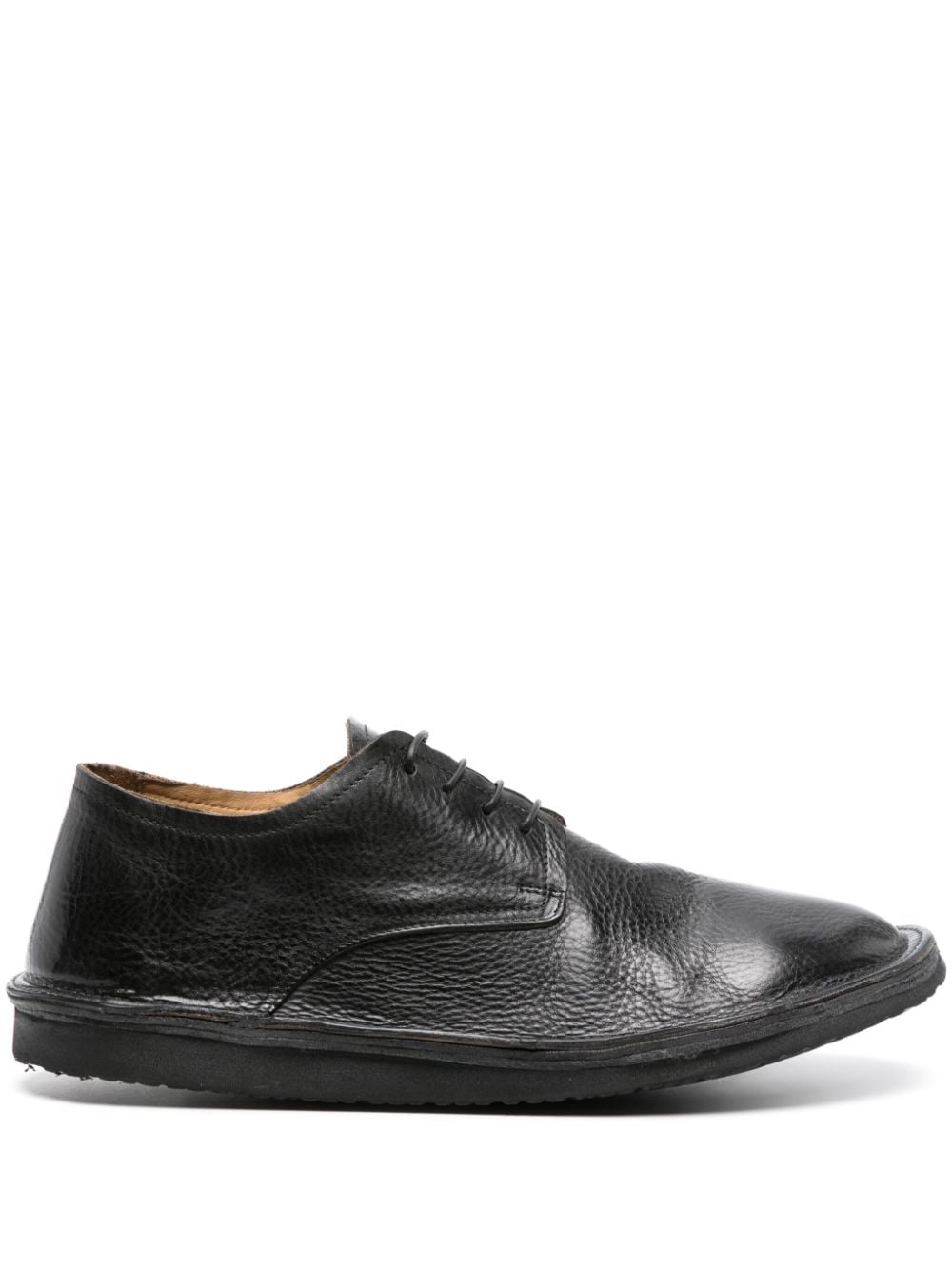 Moma Grained-leather Derby Shoes In Black