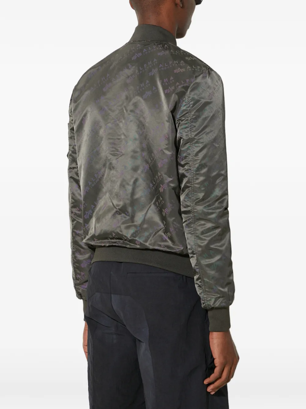 Alpha Industries ジップアップ ジャケット | グレー | FARFETCH JP