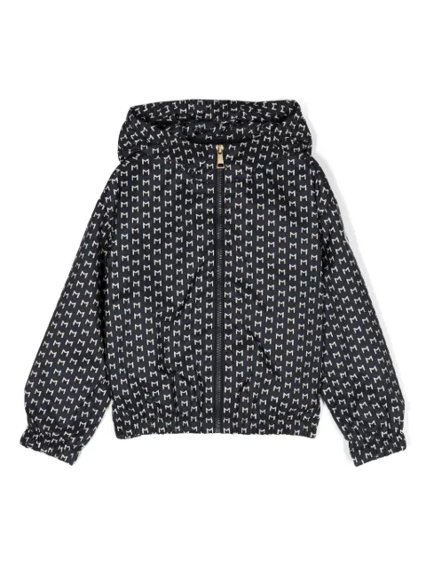 Moncler Enfant monogram-print hooded jacket