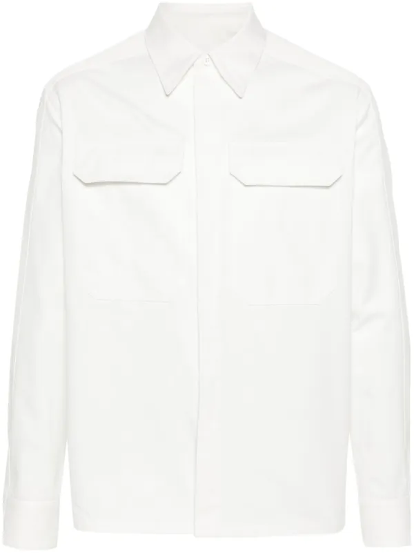 Jil Sander コットン オーバーシャツ | ホワイト | FARFETCH JP