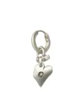 Parts of Four Jazz's Solid Heart sterling silver and diamond earring