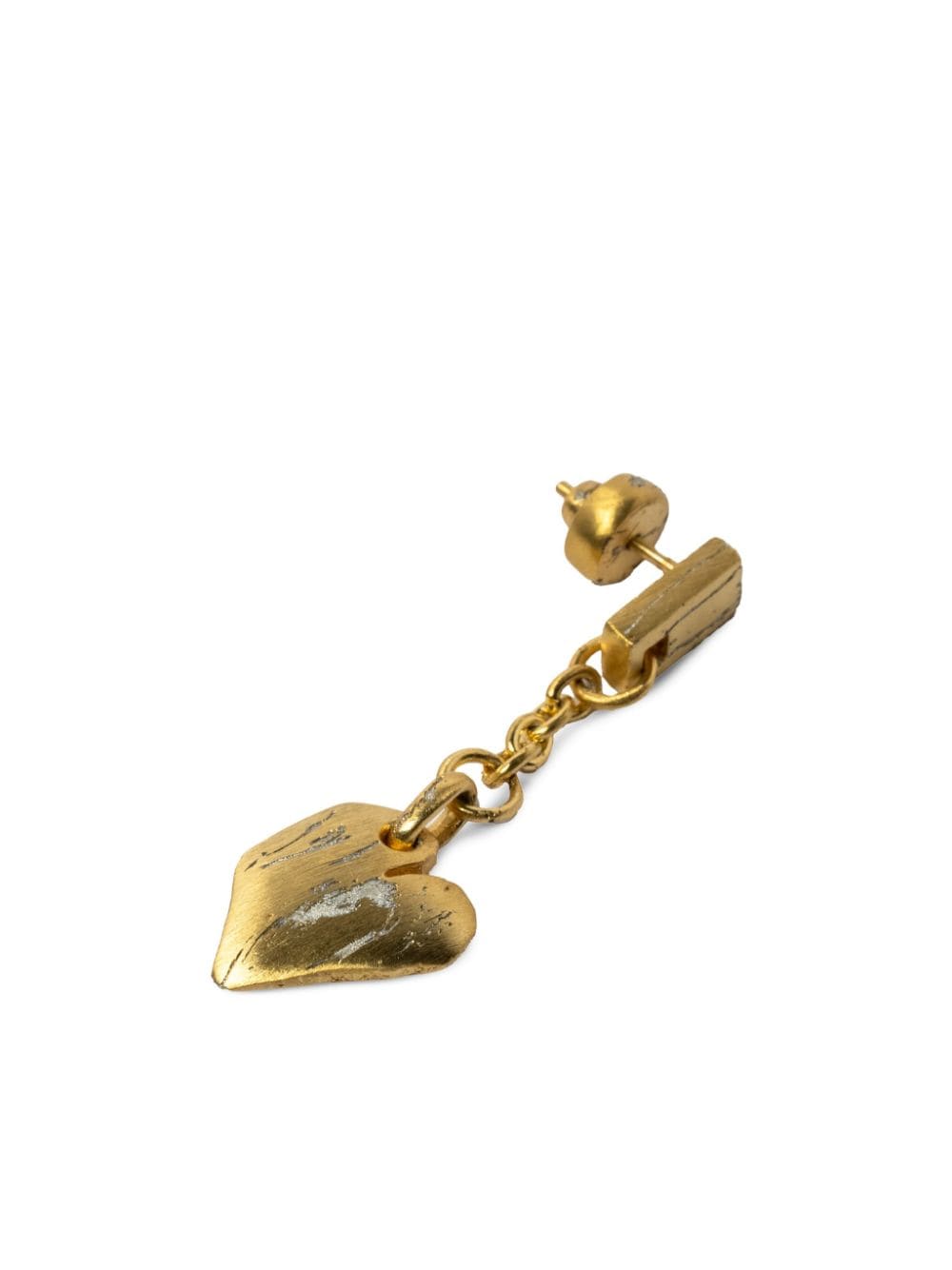 Shop Parts Of Four Jazz's Solid Heart Single Earring In Gold