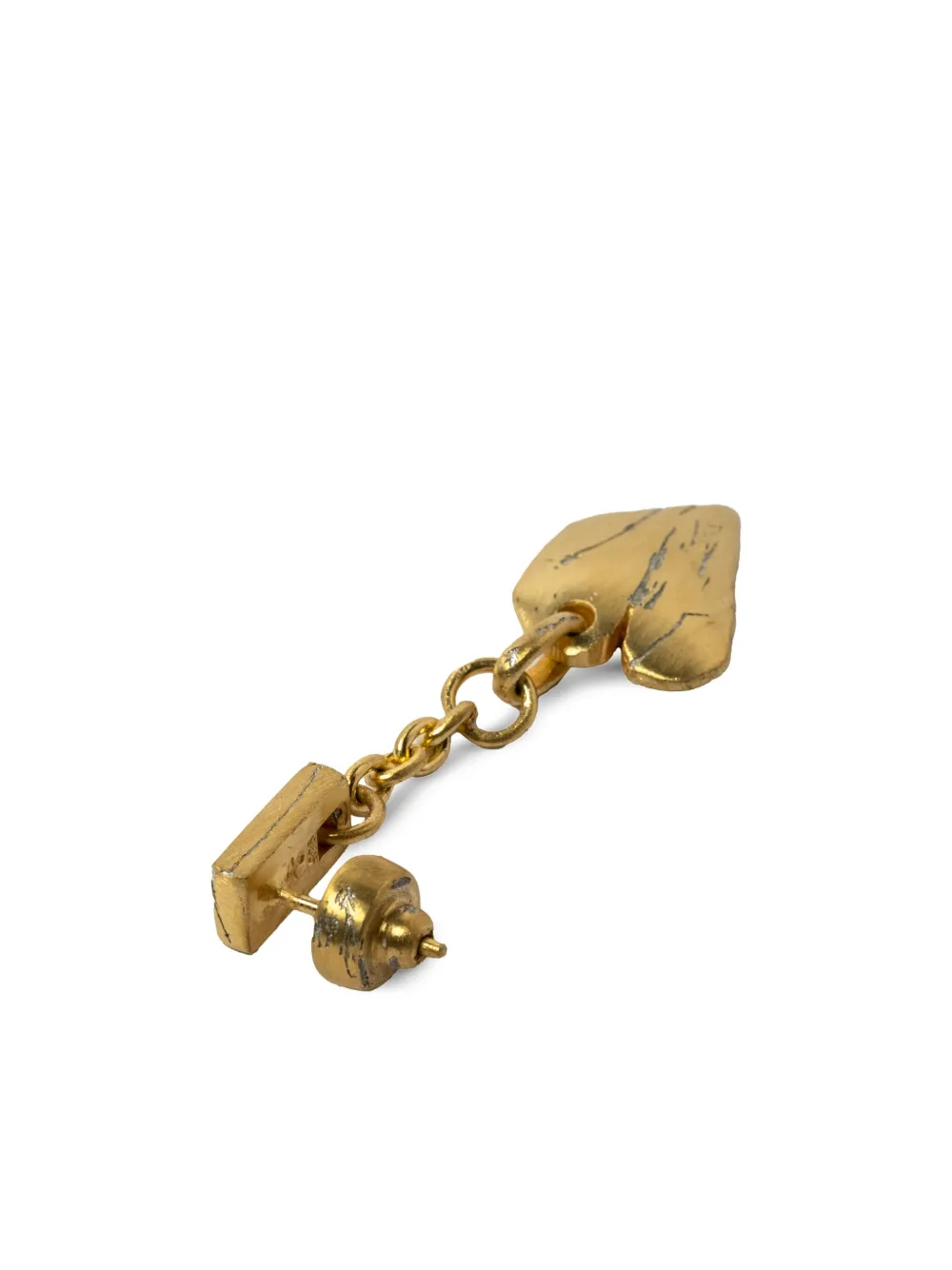 Shop Parts Of Four Jazz's Solid Heart Single Earring In Gold