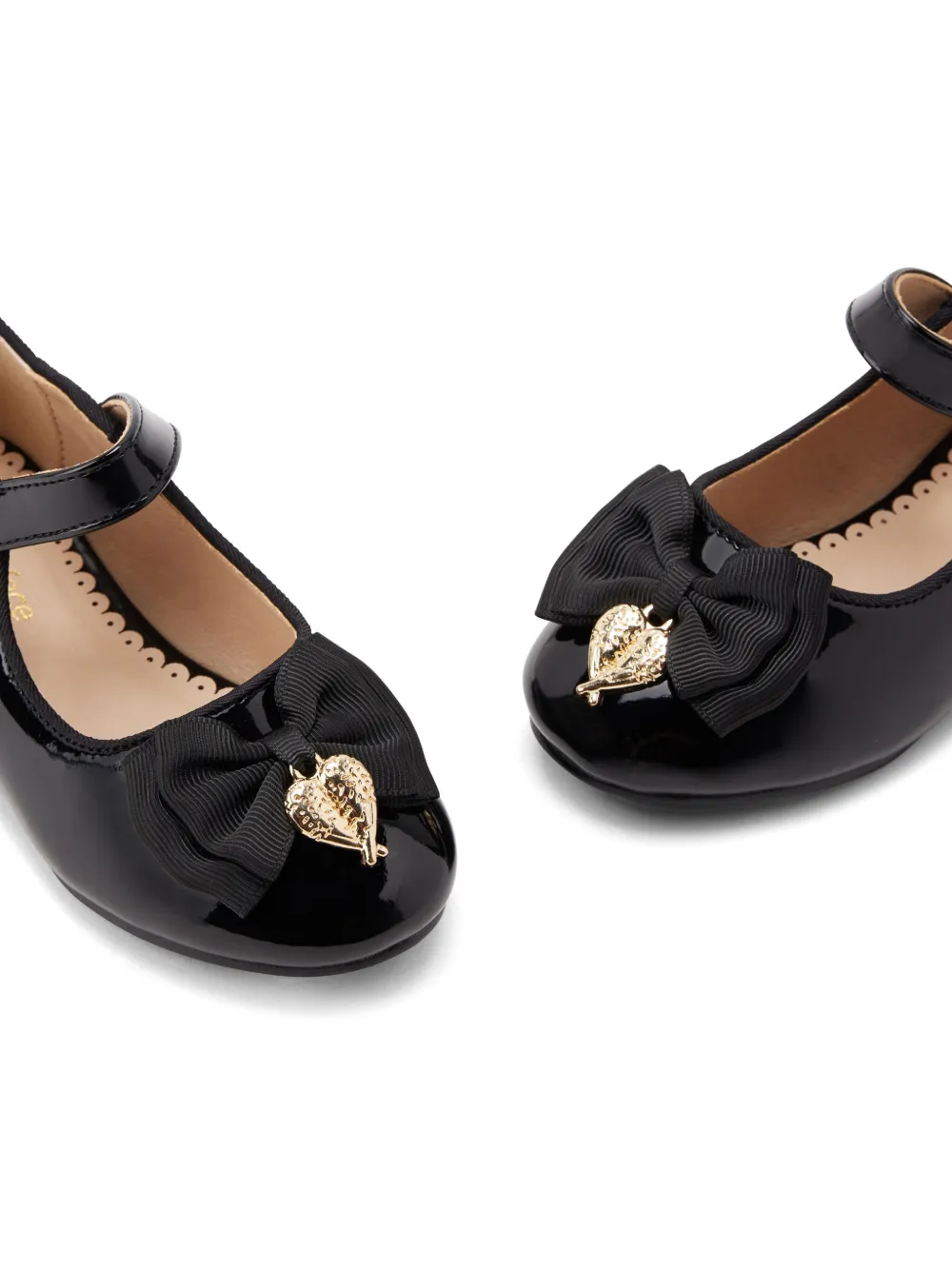 Angel's Face Lakleren ballerina's Zwart