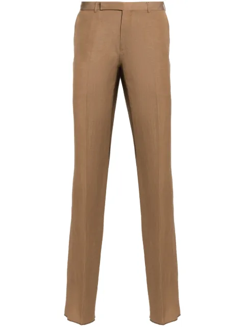 Zegna pressed-crease straight-leg trousers