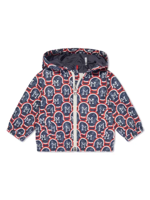 Moncler Enfant Clarinet monogram-print hooded jacket