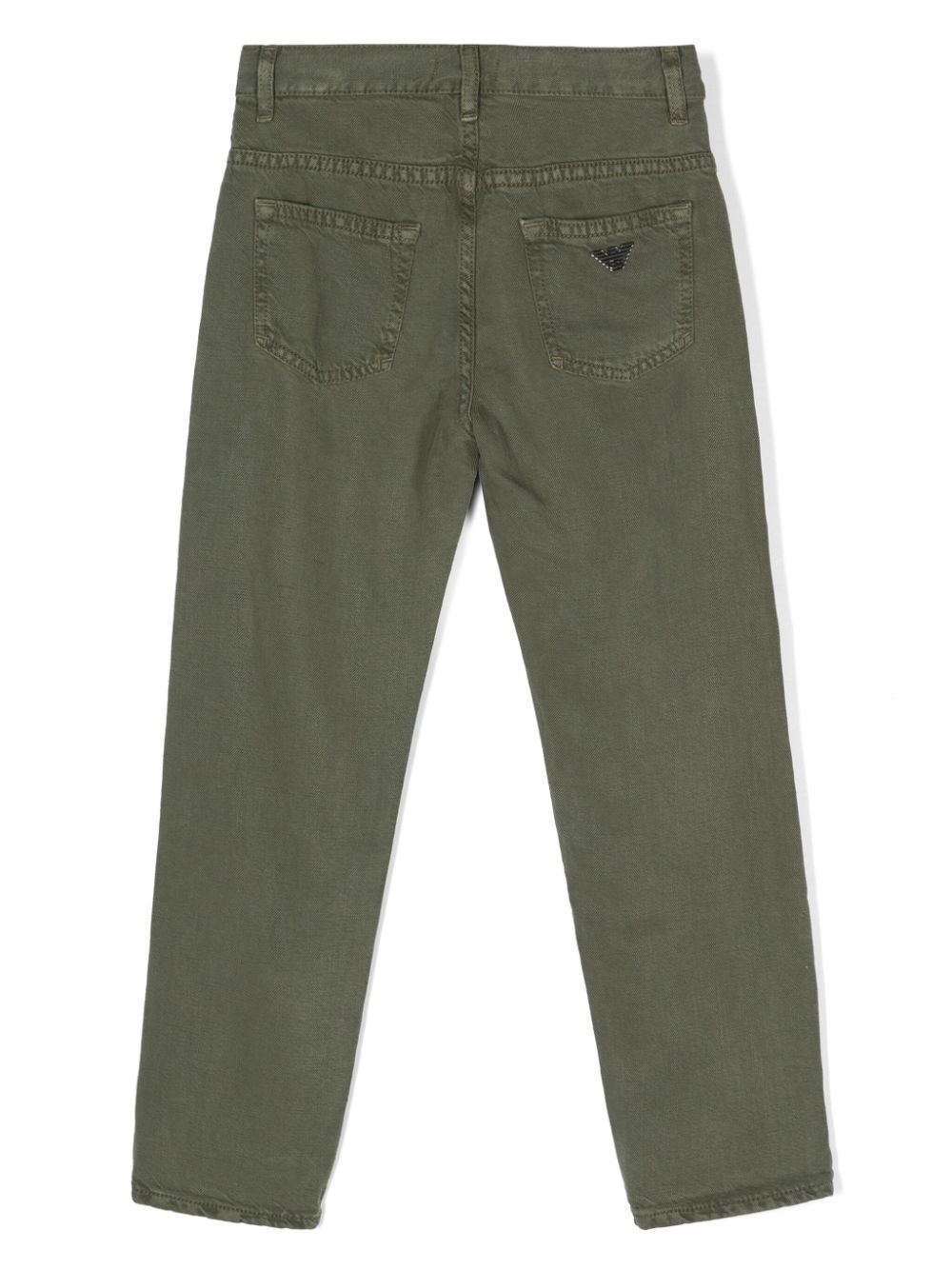 Emporio Armani Kids Jeans met logopatch - Groen