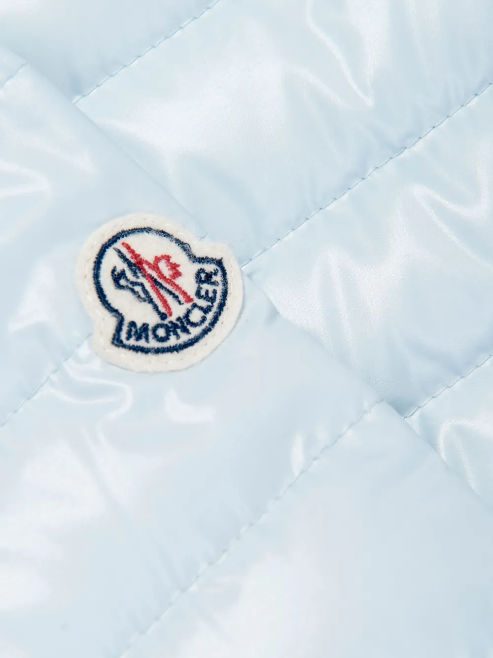 Moncler Enfant Sesen gevoerd jack met capuchon Blauw