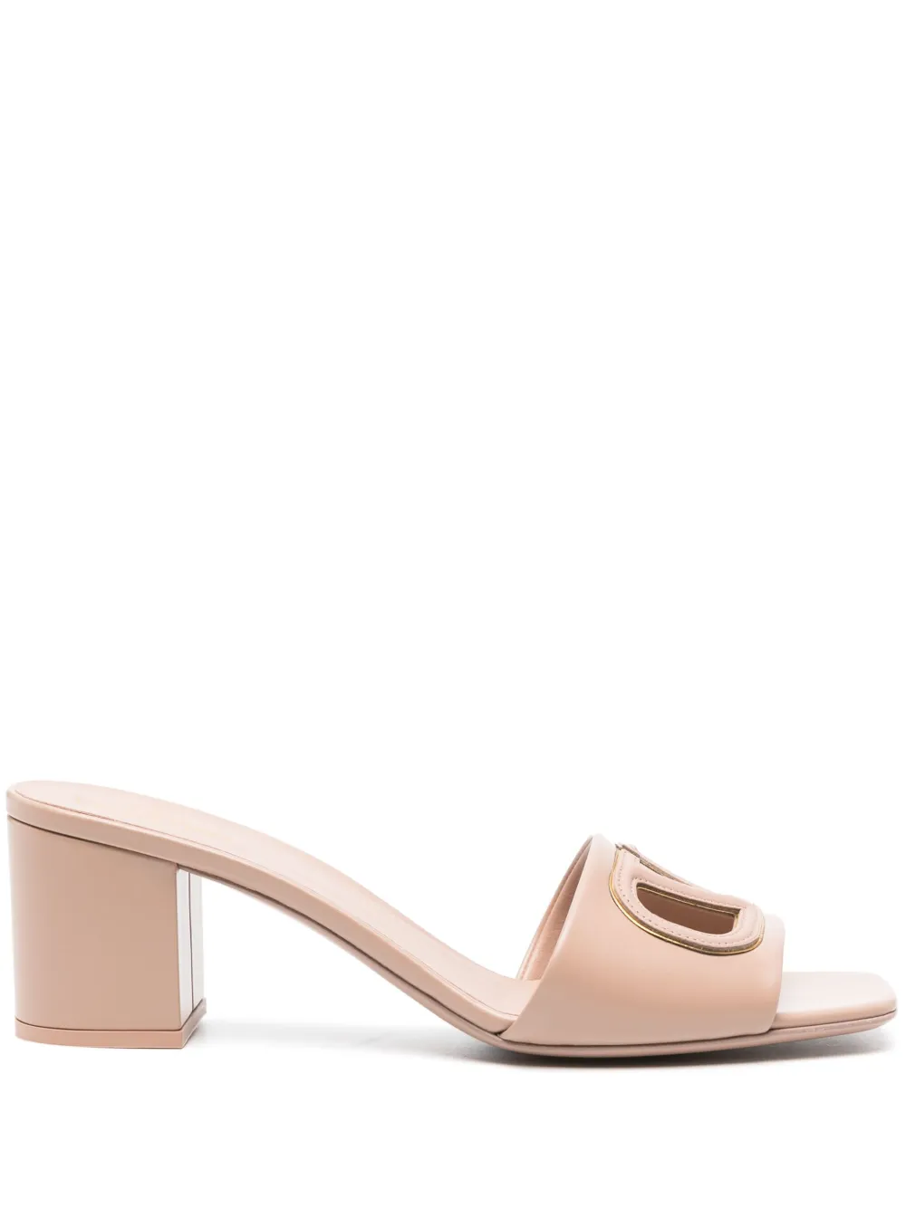 VALENTINO GARAVANI VLOGO 60MM LEATHER MULES