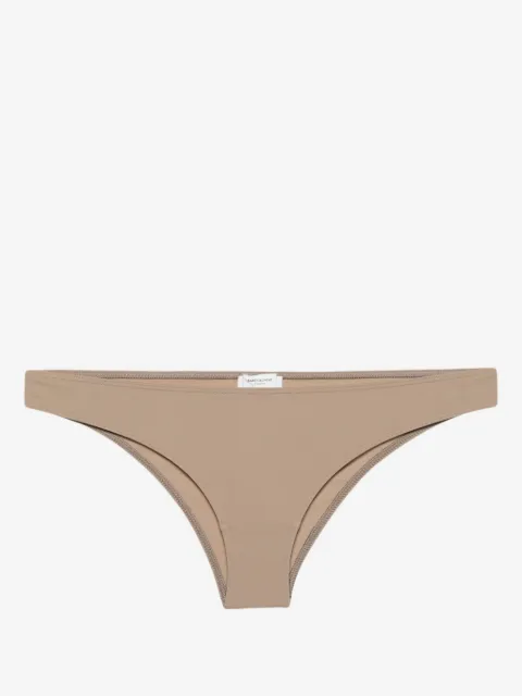 Saint Laurent bikini bottom con tiro alto y pretina elástica