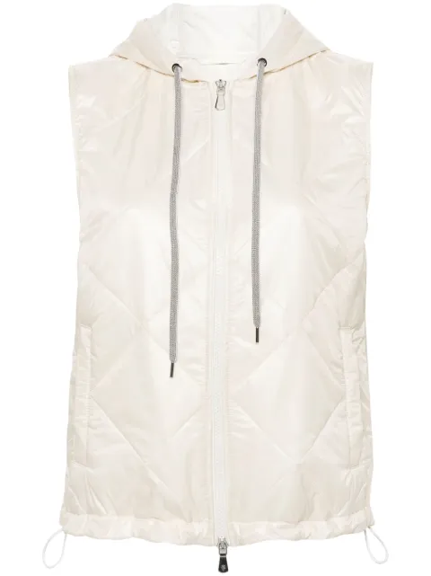 Eleventy padded hooded gilet