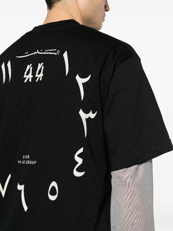 44 LABEL GROUP embroidered-logo T-shirt - Farfetch