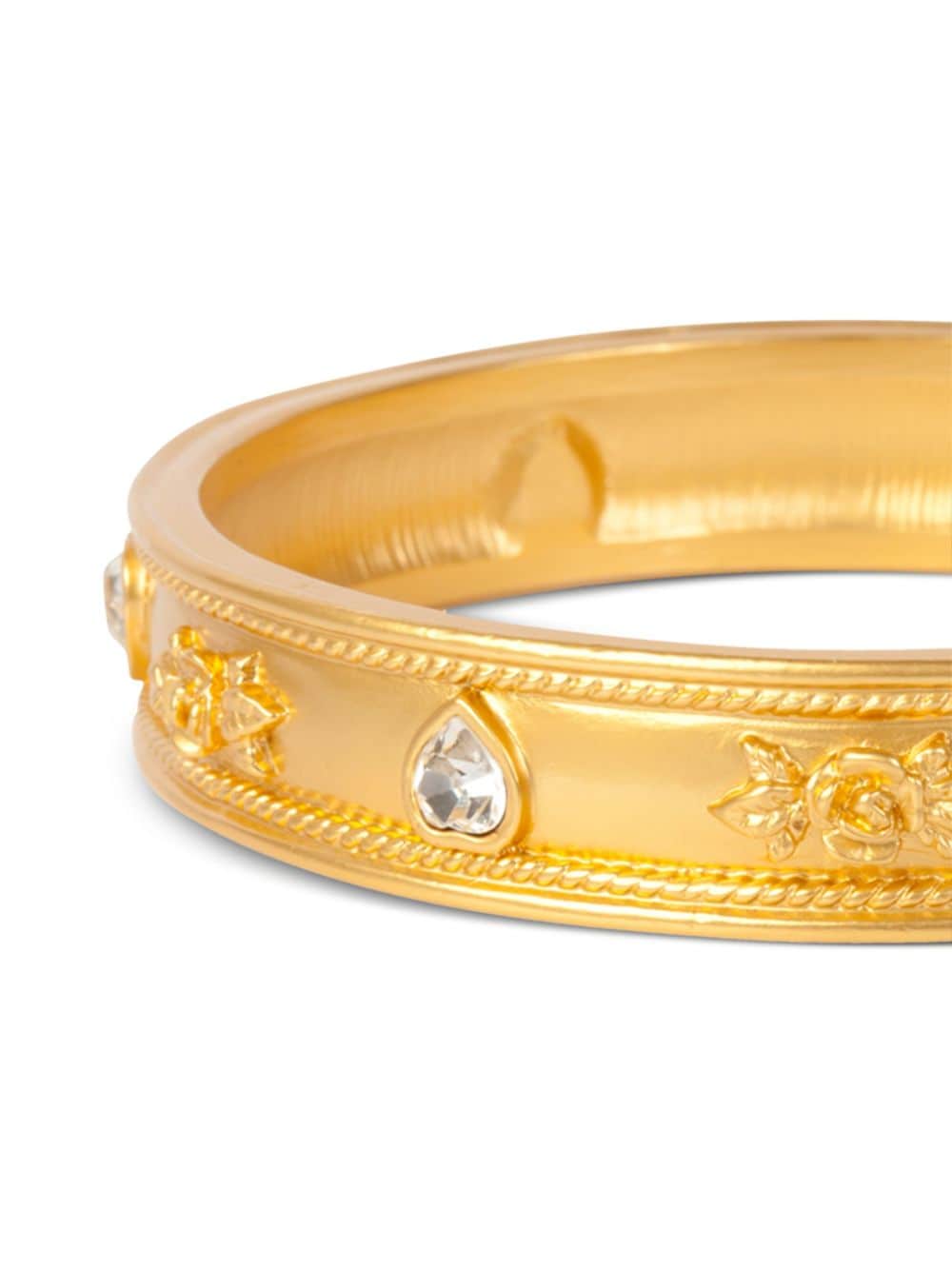 Pre-owned Susan Caplan Vintage 1990s Elizabeth Taylor Bangle Bracelet In Gold
