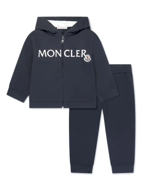 Moncler Enfant logo-print zip-up hoodie