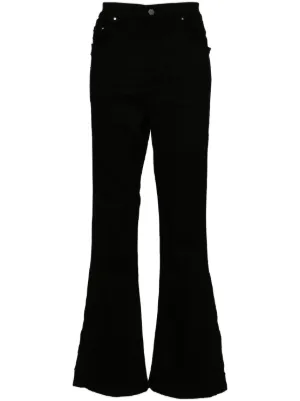 AMIRI Stacked Distressed Flared Jeans Farfetch