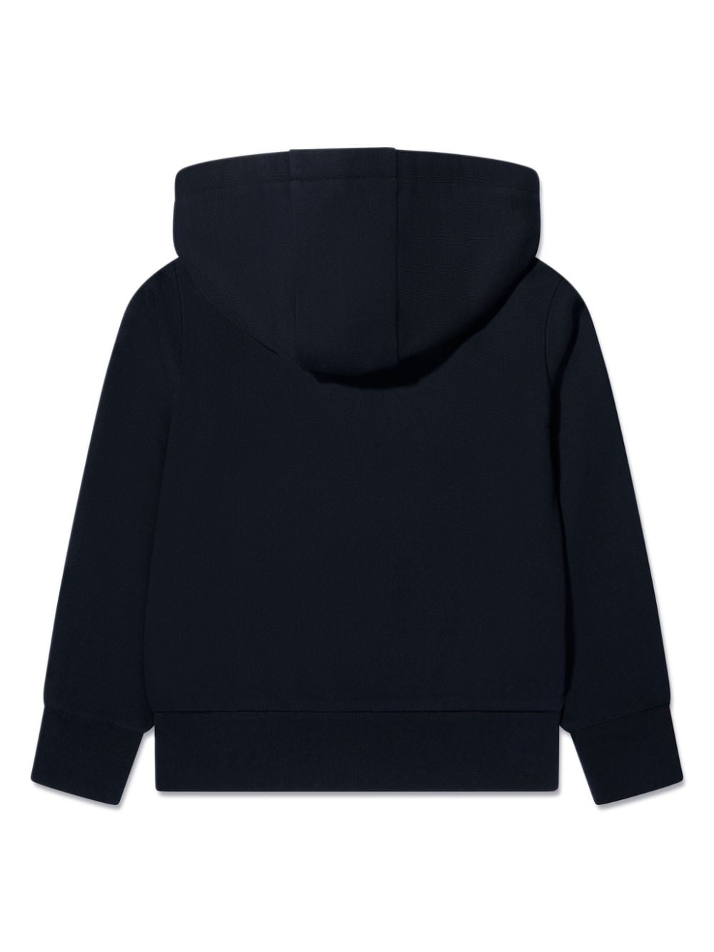 Moncler Enfant tricolour-trim zip-up hoodie - Blauw