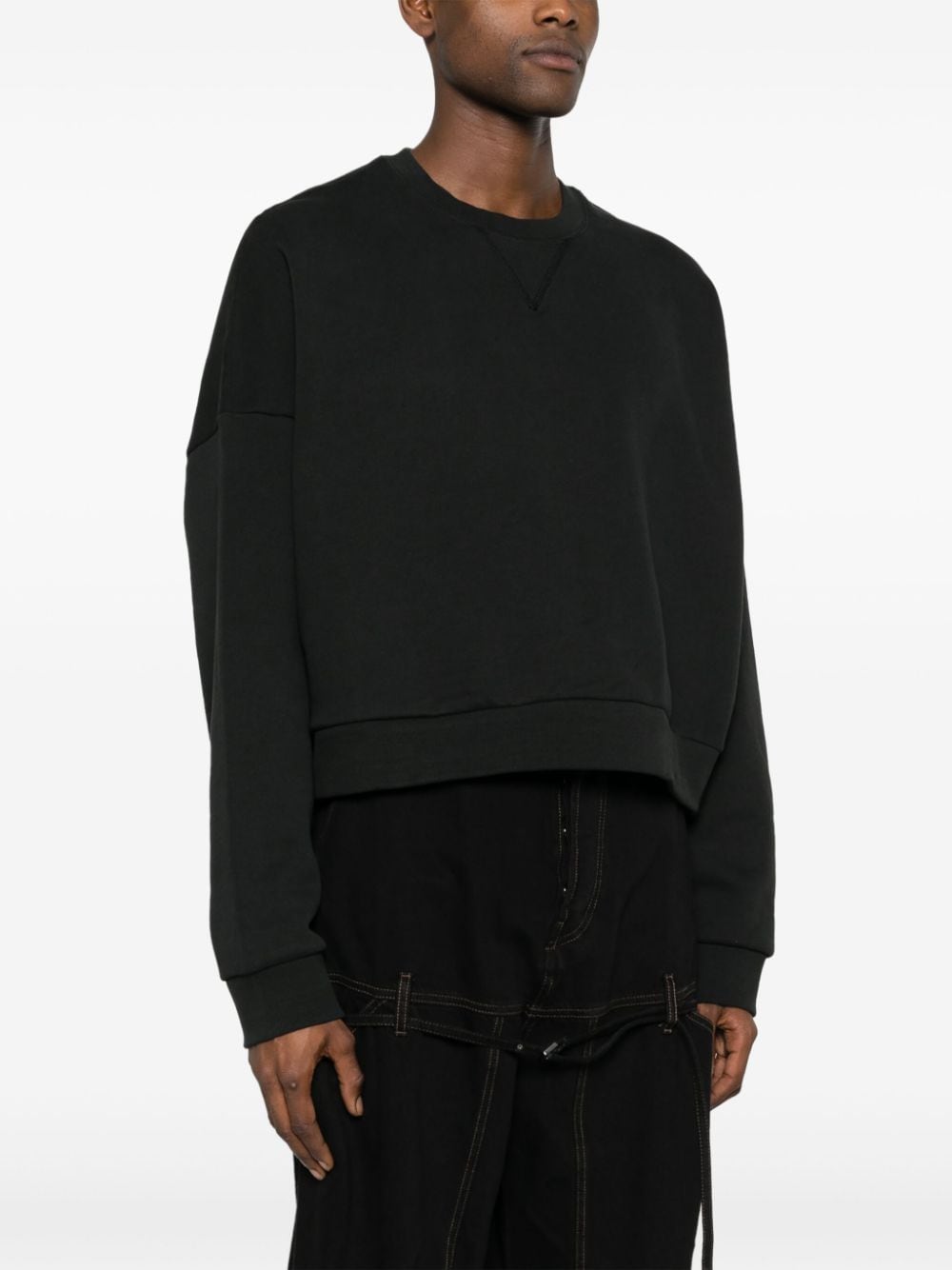 Shop Entire Studios Organic-cotton Sweatshirt In Black