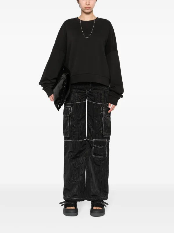 スウェット・トレーナー ENTIRE STUDIOS Black Cotton Sweatshirt ENTIRE STUDIOS zip-fastening Cotton Hoodie | Black | FARFETCH TH
