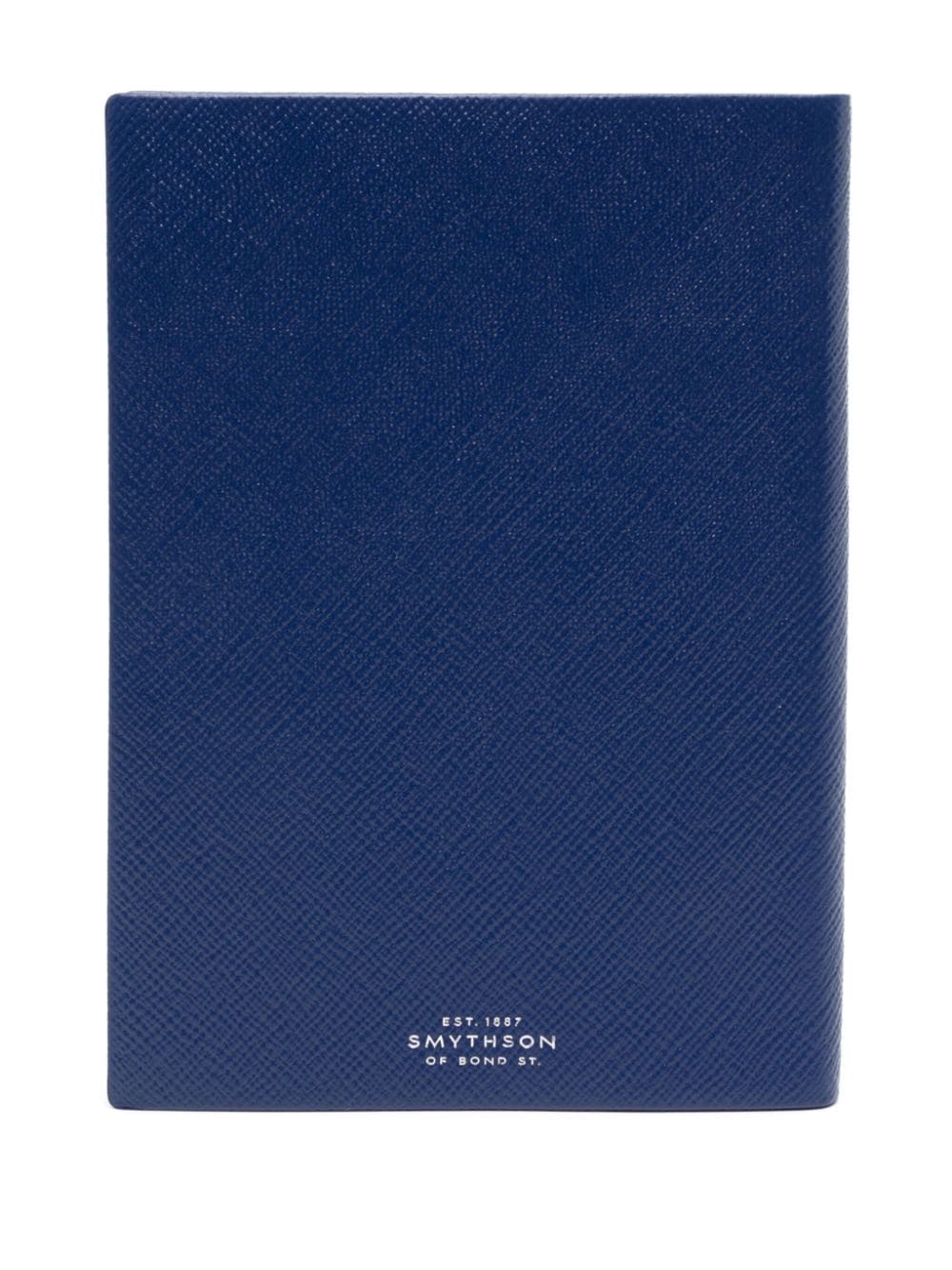 Shop Smythson Soho Leather Notebook In Blue