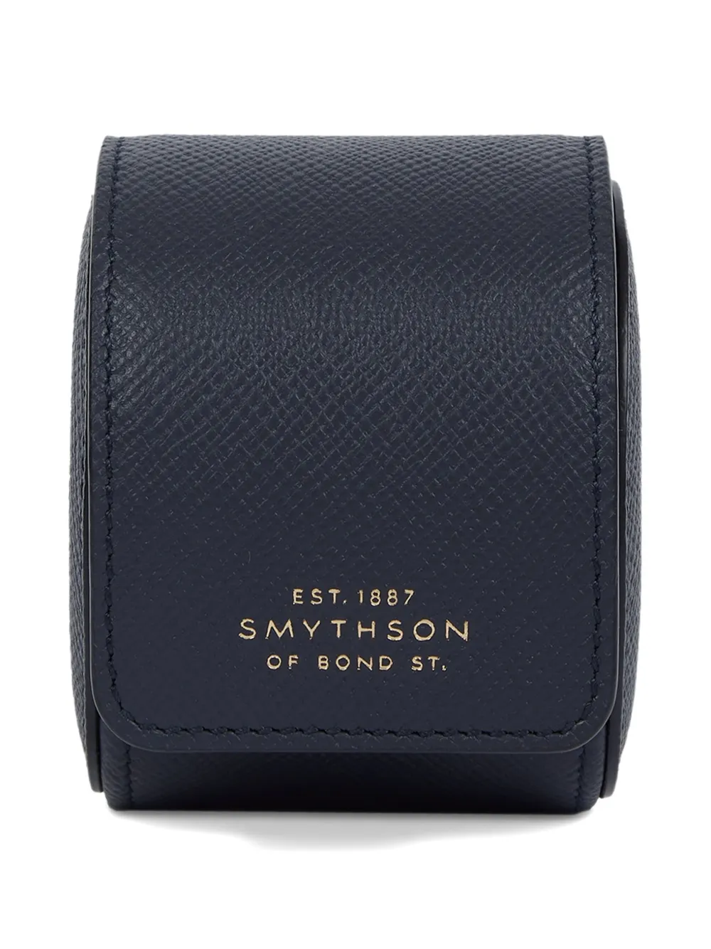 Smythson single watch roll box (7cm x 8cm x 8cm) | Blue | Image 1