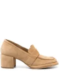 Moma Oliver Water suede pumps - Brown