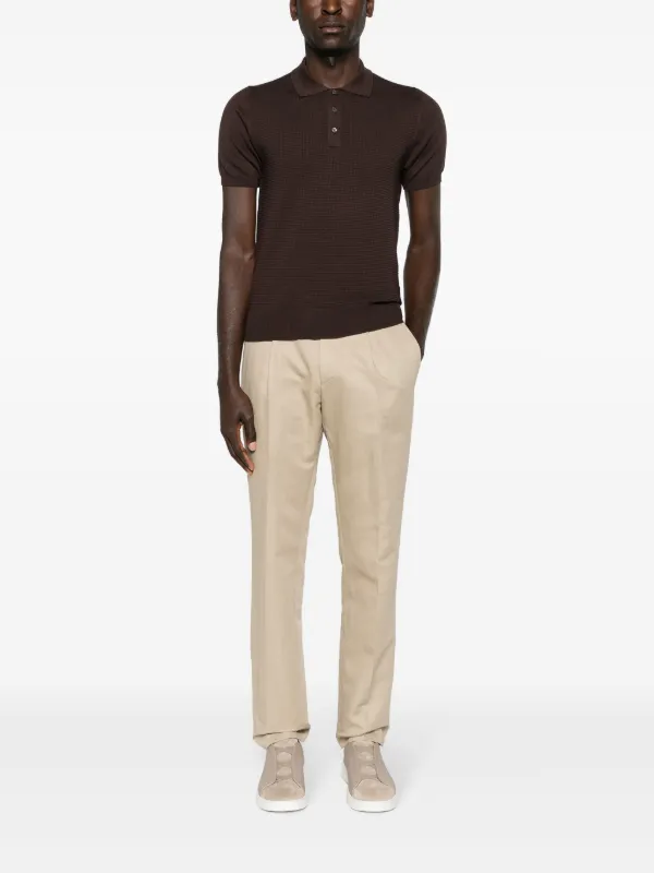 【関税込み】Rohe ベージュ ミッドライズ テーラードパンツ Brioni ミッドライズ テーラードパンツ | ニュートラル