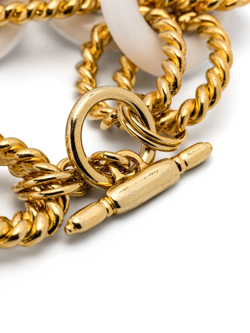 Pre-owned Kenneth Jay Lane  Chain Bracelet In Gold