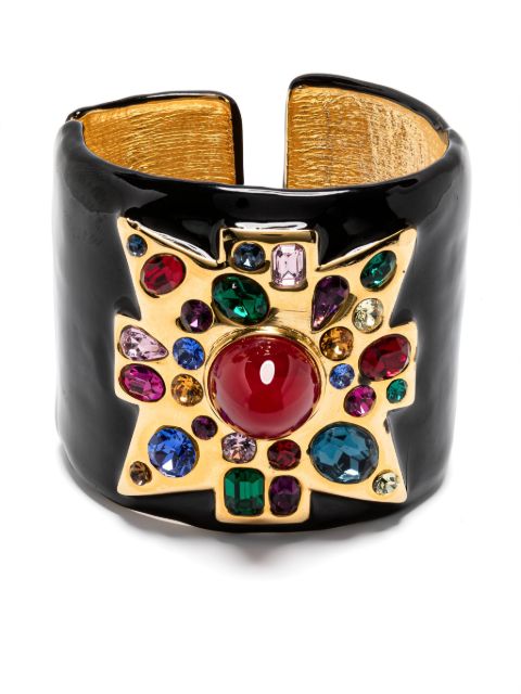 Kenneth Jay Lane brazalete Maltese con detalles de gemas