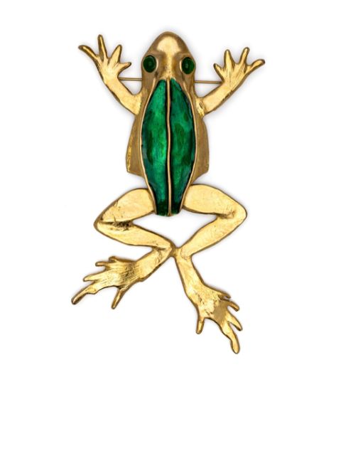 Kenneth Jay Lane broche Frog