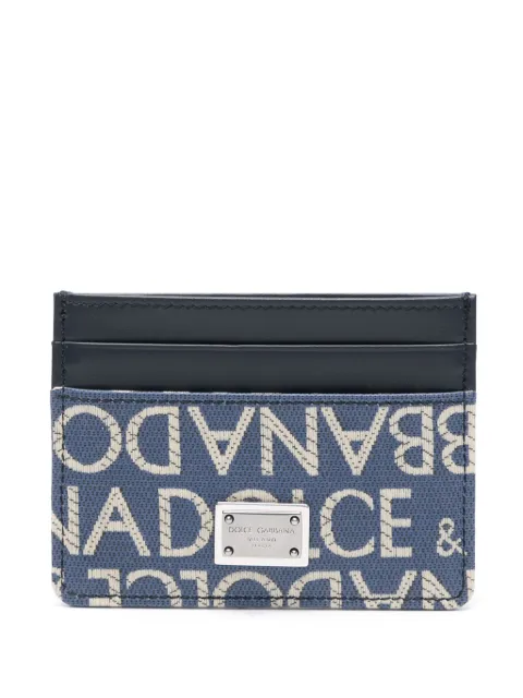 Dolce & Gabbana logo jacquard card holder