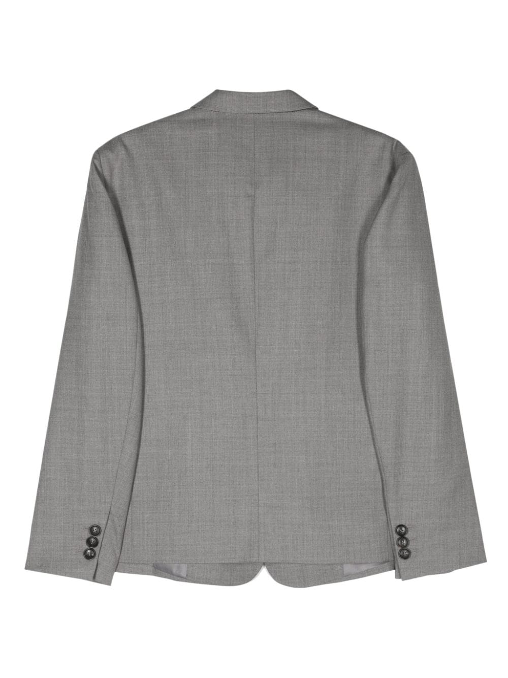 Shop Low Classic Mélange-effect Single-breasted Blazer In Grey