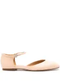 Aeyde Uma leather ballerina shoes - Neutrals