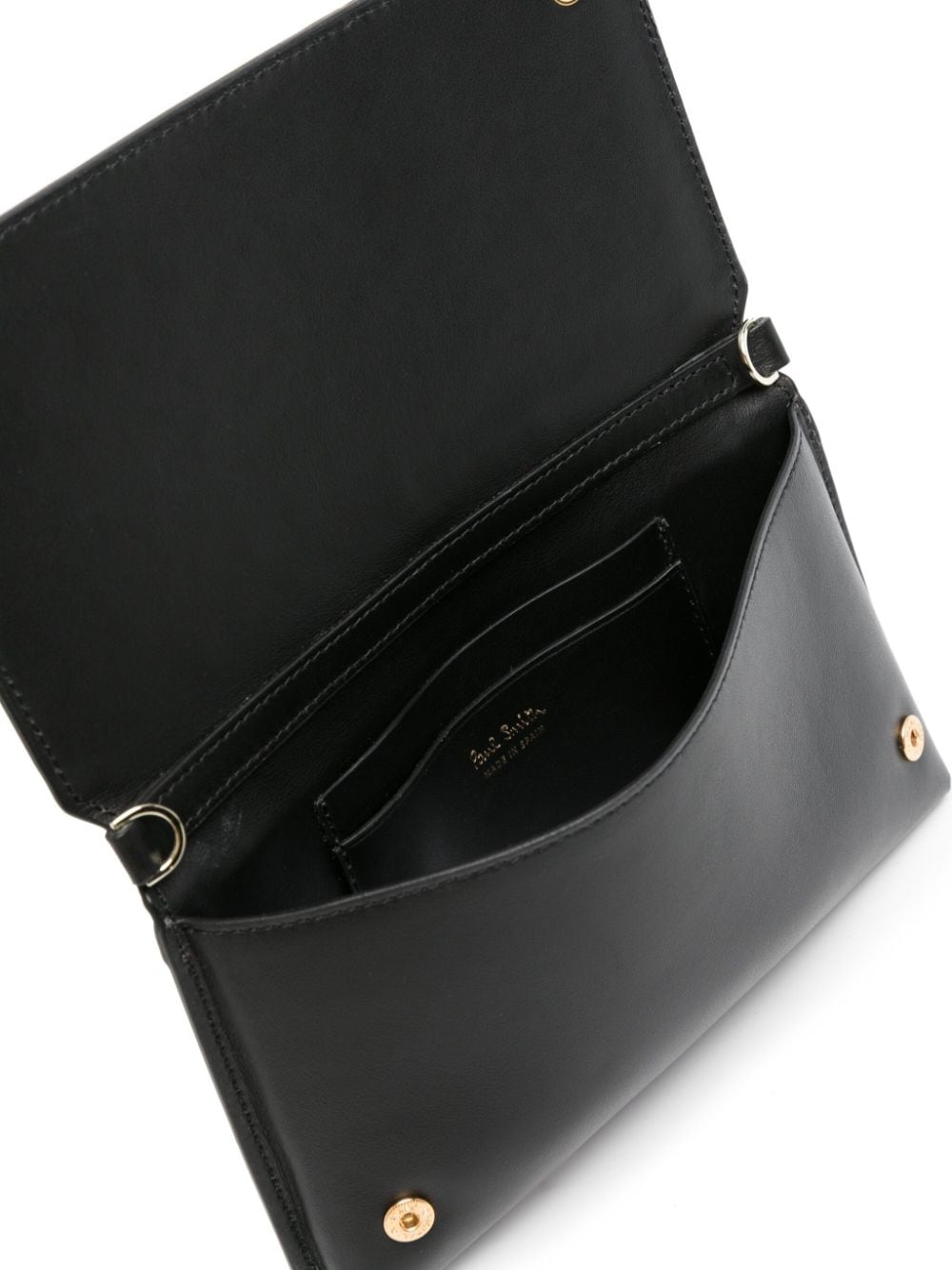 Shop Ps By Paul Smith Signature Stripe Leather Phone Bag In Black