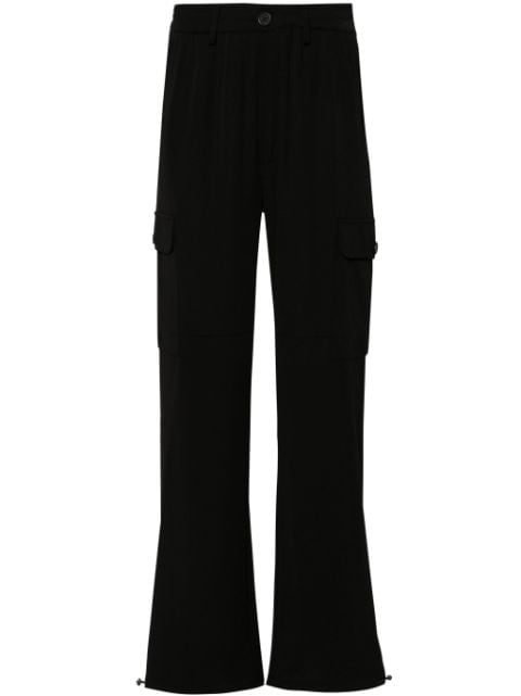 drawstring-cuffs cargo trousers