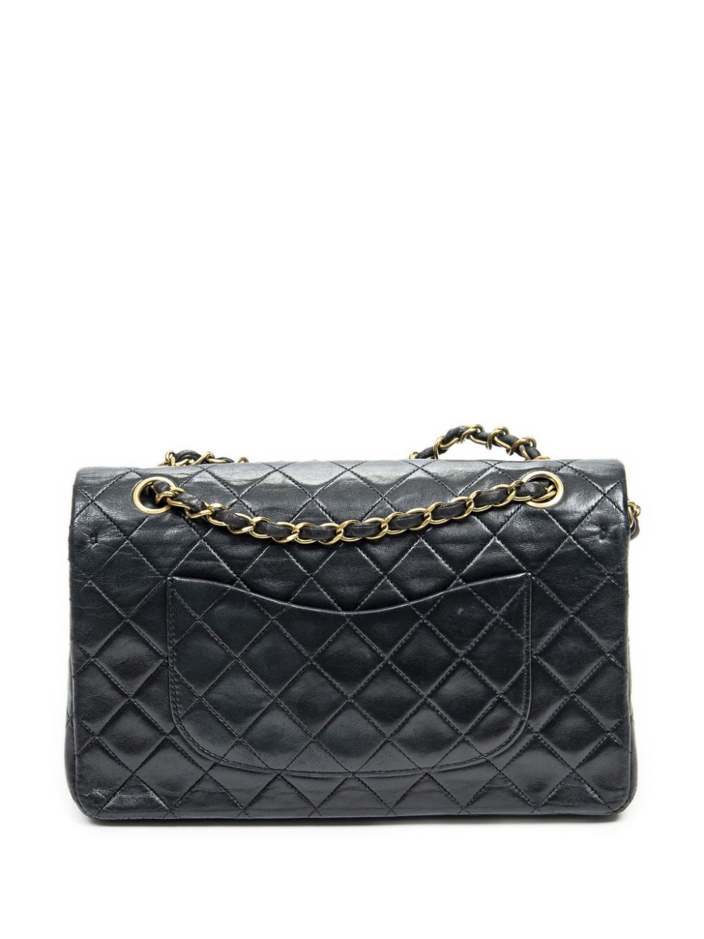 CHANEL Pre-Owned 1989-1991 pre-owned Double Flap medium schoudertas - Zwart