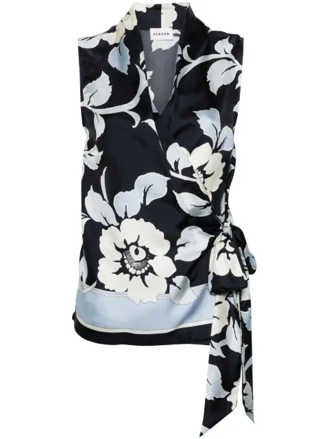 P.A.R.O.S.H. Fantasia silk wrap blouse