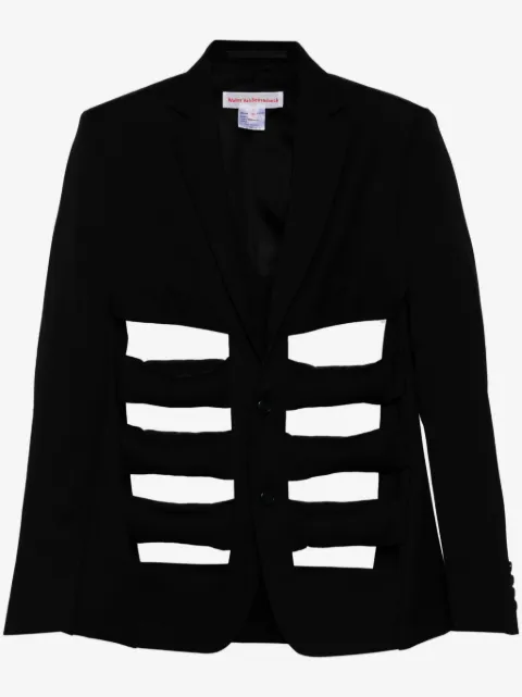 Walter Van Beirendonck cut-out wool blazer