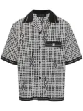 AMIRI houndstooth-pattern shirt - Black