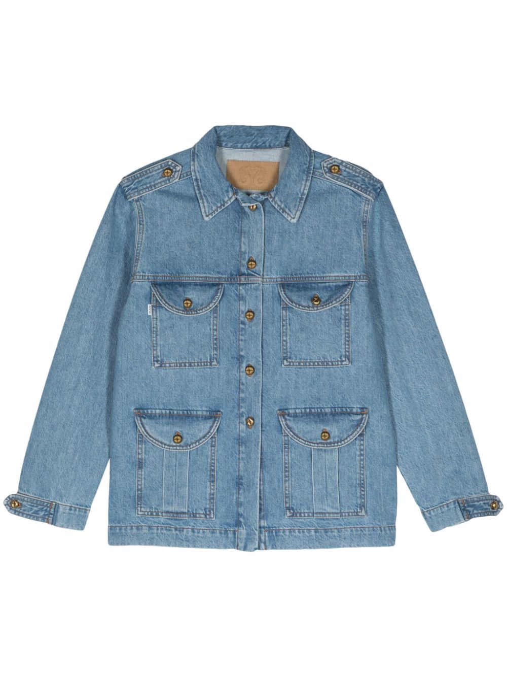 Blazé Milano button-up denim jacket - Blue