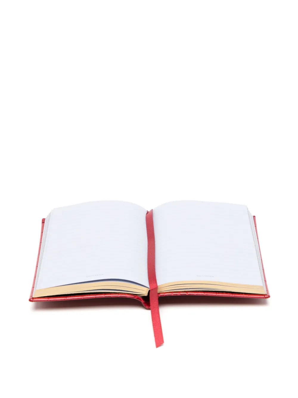 Smythson Panama Notebook In Mara In Red
