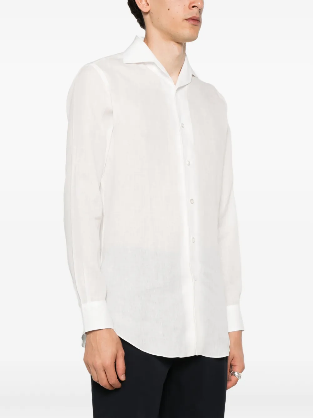 Brioni Linnen overhemd Beige