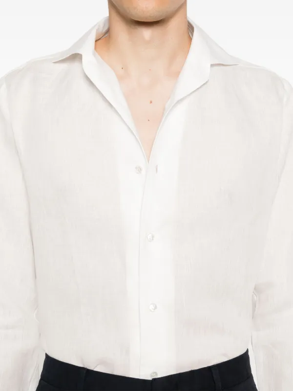 Brioni リネンシャツ | ニュートラル | FARFETCH JP