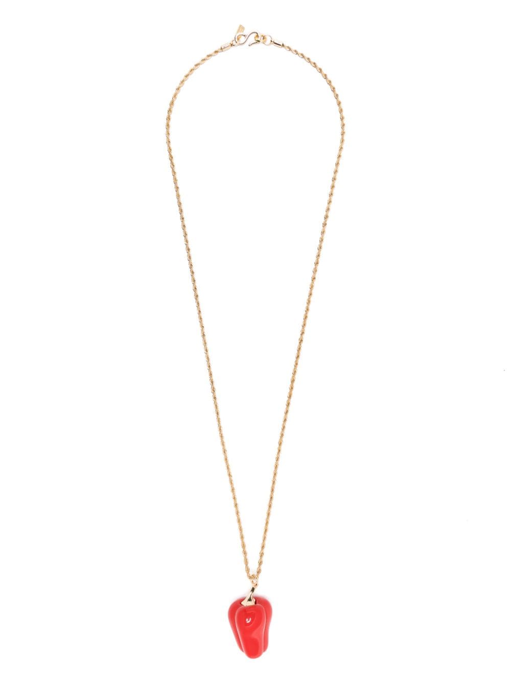 Pre-owned Kenneth Jay Lane  Pepper-pendant Necklace In Gold