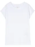 Eleventy sound-neck cotton T-shirt - White