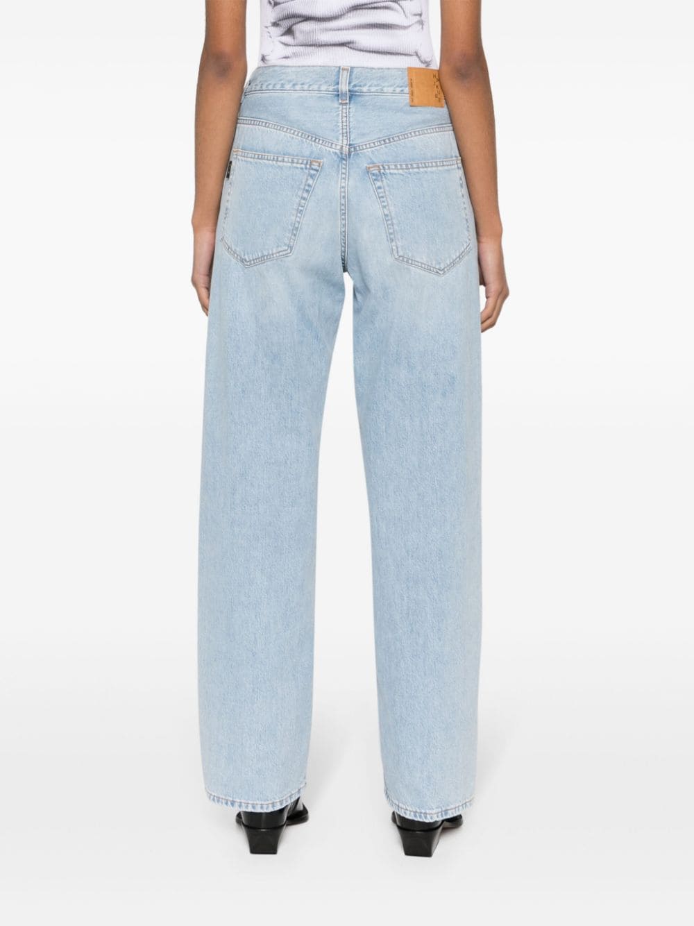 Shop Haikure Betty Straight-leg Jeans In Blue