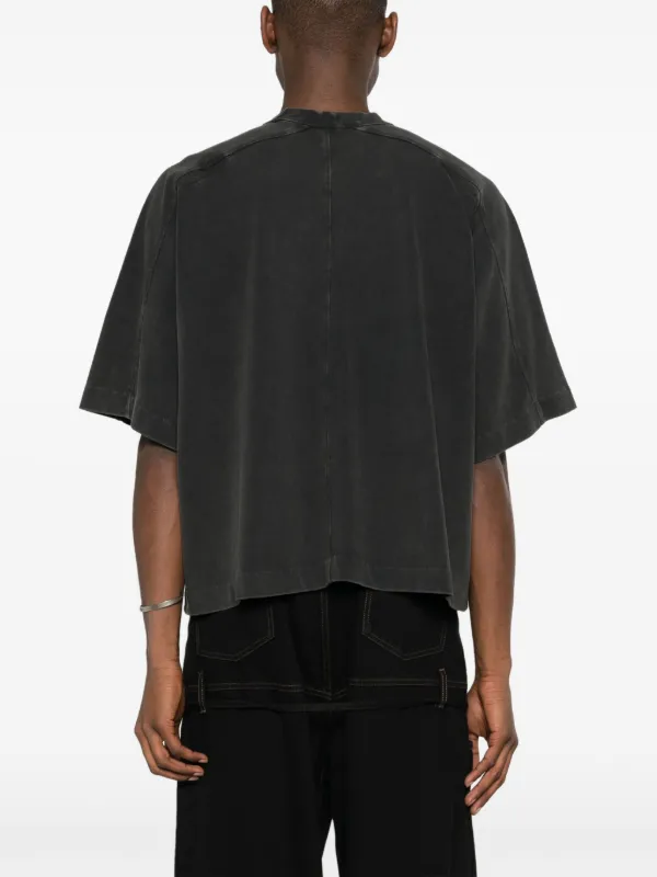 ENTIRE STUDIOS Panelled organic-cotton T-shirt | Black | FARFETCH