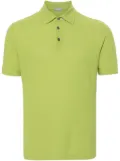Zanone button-up cotton polo shirt - Green