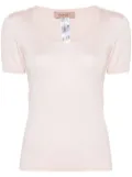 TWINSET knitted silk top - Pink